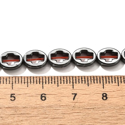 Electroplated Synthetic Non-magnetic Hematite Beads Strands G-L613-Z01-01M-1