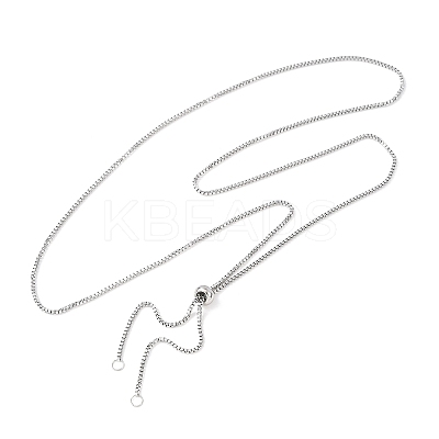 Tarnish Resistant Stainless Steel Slider Necklace Making AJEW-JB00476-1