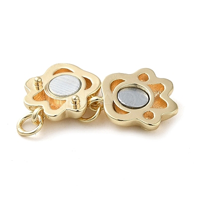 Brass Magnetic Clasps with Jump Ring KK-H455-54G-1