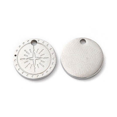 Non-Tarnish 316L Surgical Stainless Steel Charms STAS-H213-55P-1
