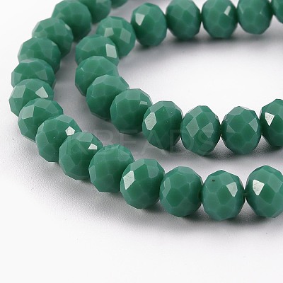 Opaque Solid Color Glass Beads Strands LS-EGLA-A034-P8mm-D19-1
