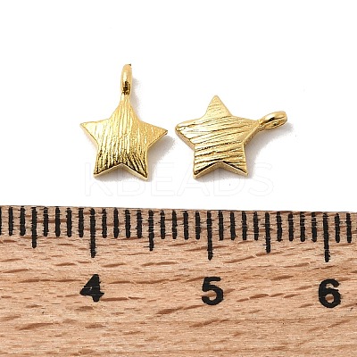 925 Sterling Silver Textured Star Charms STER-K188-09A-G-1