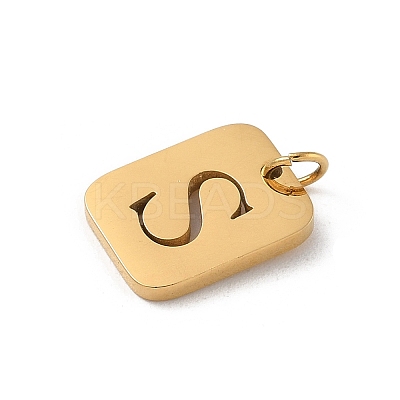 304 Stainless Steel Charms LS-STAS-R001-01G-S-1