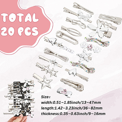 Zinc Alloy & Iron Alligator Hair Clips PHAR-SP0001-04A-1