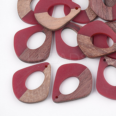 Resin & Wood Pendants X-RESI-S358-06D-1