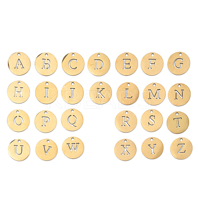 26Pcs 201 Stainless Steel Charms STAS-F337-01G-1