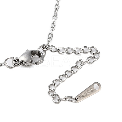 Non-Tarnish 304 Stainless Steel Bowknot Pendant Necklaces for Women NJEW-S434-01P-1
