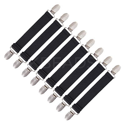 8Pcs Polyester & Iron Bed Sheet Grippers KY-FH0001-49-1