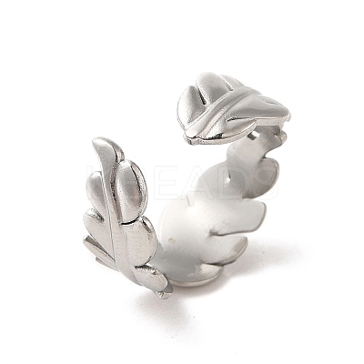 Non-Tarnish 201 Stainless Steel Finger Rings RJEW-H223-03P-08-1