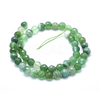 Natural Agate Beads G-J371-11-10mm-1