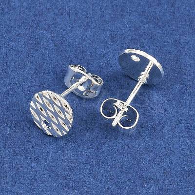 304 Stainless Steel Ear Stud Findings STAS-O119-16B-S-1