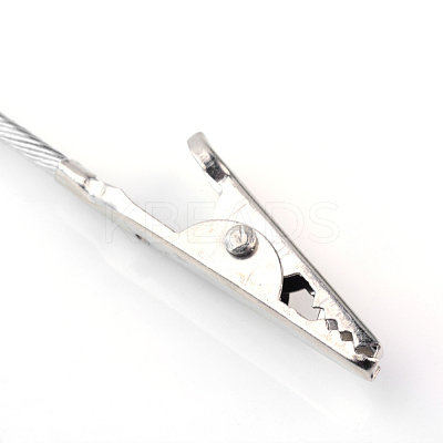 Iron Alligator Clips X-AJEW-R060-03P-1