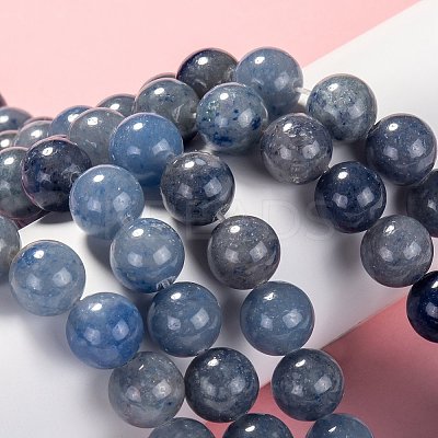 Dyed & Heated Natural Blue Aventurine Beads X1-G-F380-6mm-1