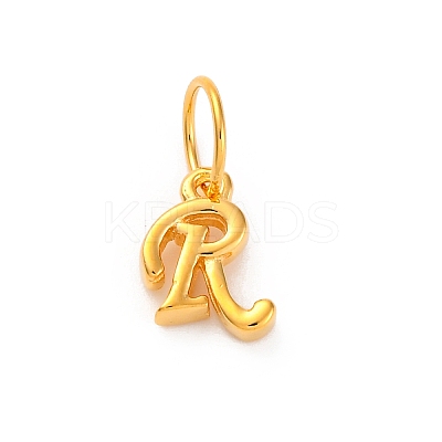 925 Sterling Silver Letter Charms with Jump Rings LS-STER-R008-01G-R-1