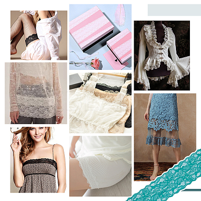Elastic Lace Trim OCOR-WH0104-05-1