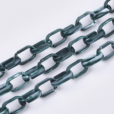 Handmade Acrylic Cable Chains SACR-N006-009B-1