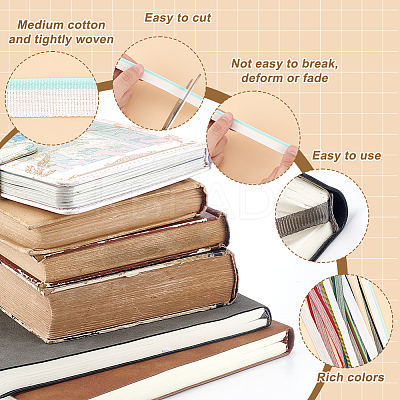 Polyester Book Binding Headbands DIY-CP0010-87A-1