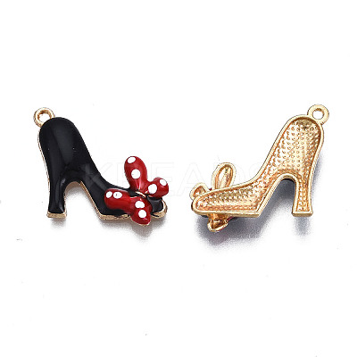 Rack Plating Alloy Enamel Pendants LS-ENAM-T011-131B-1