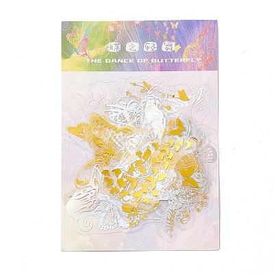 Waterproof Plastic Laser Adhesive Stickers DIY-A030-01-1