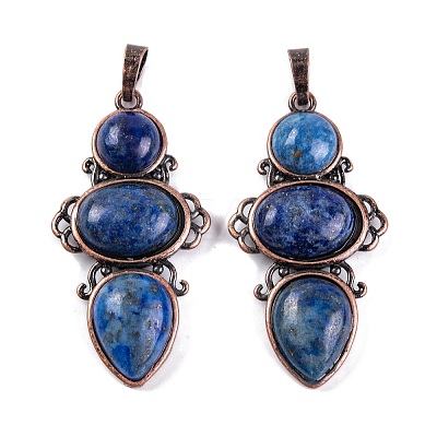 Natural Lapis Lazuli Pendants G-Q158-04-03-1