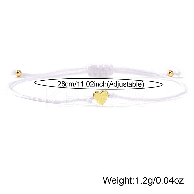 Valentine's Adjustable Braided Polyester Cord Bracelets GM2838-7-1