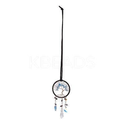 Iron Hanging Suncatchers AJEW-B017-27-1