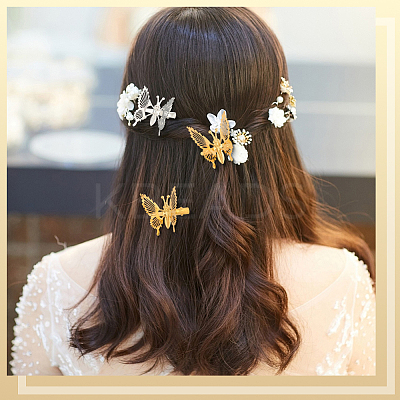 12Pcs 2 Colors Alloy Alligator Hair Clips for Women OHAR-SP0001-08-1