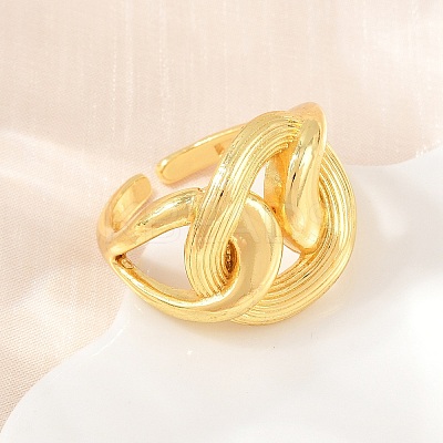 Brass Cuff Open Rings KK-CBA5A76-06G-02-1