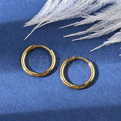 PVD Vacuum Plating 304 Stainless Steel Huggie Hoop Earrings for Women EJEW-F280-07B-G-1
