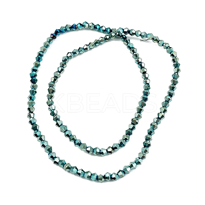 Transparent Electroplate Glass Beads Strands X-EGLA-A039-T3mm-UA06-1