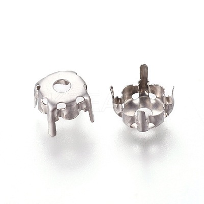 Non-Tarnish 201 Stainless Steel Sew on Prong Settings X-STAS-L229-03A-1