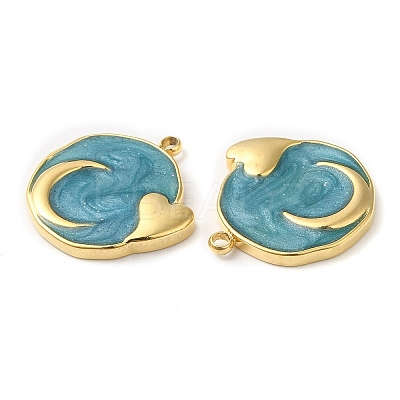 Real 18K Gold Plated 304 Stainless Steel Pendants STAS-A084-25G-04-1