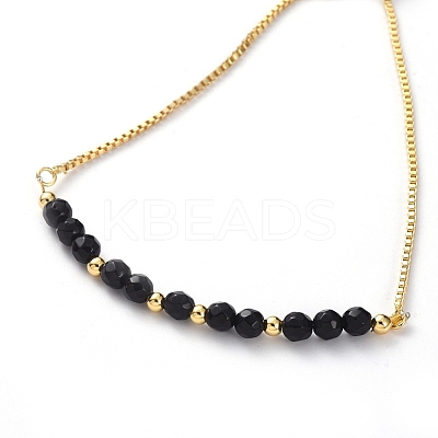 Adjustable Natural Gemstone Slider Bracelets BJEW-JB04929-1