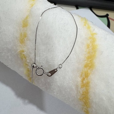 925 Sterling Silver Cable Chain Adjustable Slider Necklaces for Women NJEW-U030-01P-1-1