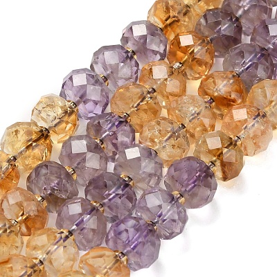 Natural Ametrine Beads Strands G-L634-E01-01-1