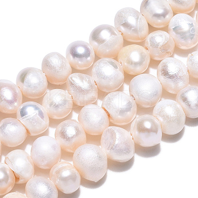 Natural Cultured Freshwater Pearl Beads Strands X-PEAR-N013-04E-1