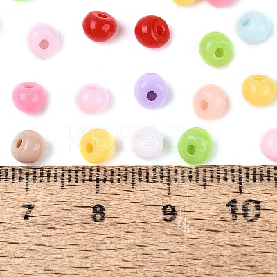Opaque Acrylic Beads OACR-N162-14-1