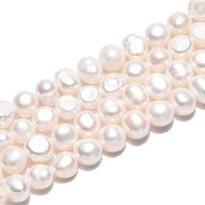 Natural Cultured Freshwater Pearl Beads Strands PEAR-N027-04B-1