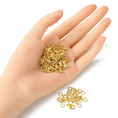 50Pcs Zinc Alloy Lobster Claw Clasps FIND-YW0003-95-1