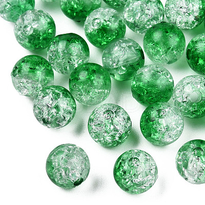 Transparent Crackle Acrylic Beads LS-CACR-N002-22-1