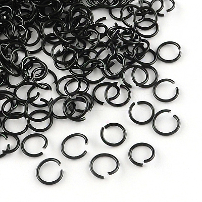 Anodized Aluminum Open Jump Rings X-ALUM-R005-1.0x8-10-1