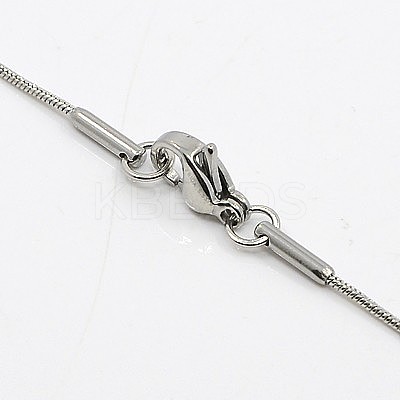 Tarnish Resistant Herringbone Chain Necklace for Men NJEW-F027-16-1mm-1