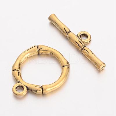 Alloy Toggle Clasps EA9143Y-NFG-1