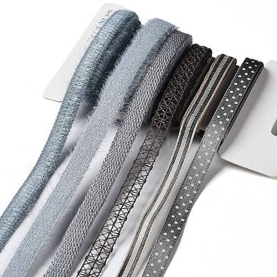18 Yards 6 Styles Polyester Ribbon SRIB-C001-F05-1