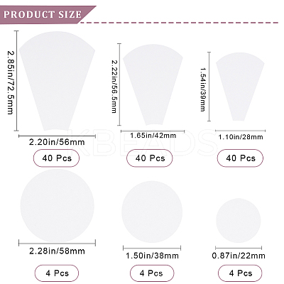 3 Bags 3 Styles Paper Quilting Templates DIY-GF0008-75-1