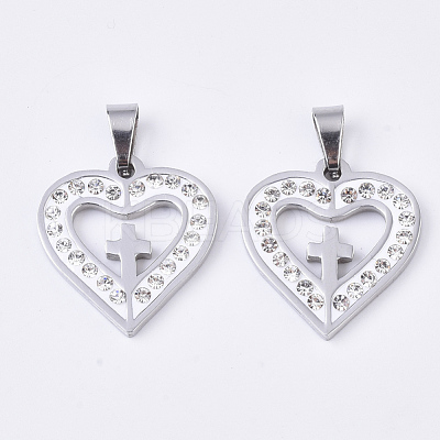 201 Stainless Steel Pendants X-STAS-N089-21P-1