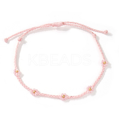 Handmade Glass Seed Bead Braided Bead Bracelets LS-AU9604-6-1