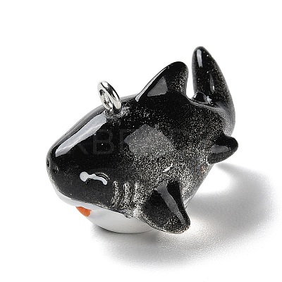 Sea Animal Theme Opaque Resin Pendants LS-RESI-D071-04D-1