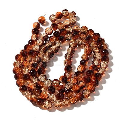 Crackle Glass Beads Strands CCG-C002-8mm-01-1