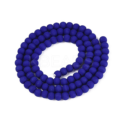 Opaque Glass Beads Strands GLAA-T032-P4mm-MD10-1